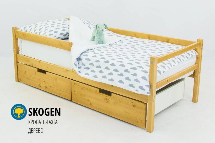 детская деревянная кровать-тахта бельмарко skogen дерево в Нальчике