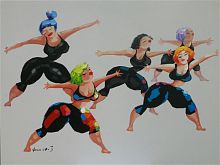 картина маслом аэробика в Нальчике