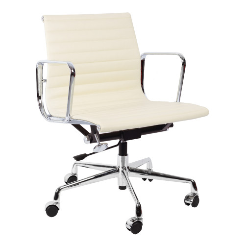 кресло eames style кремовая кожа в Нальчике