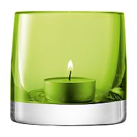 подсвечник стеклянный зеленый лайм для чайной свечи light colour, 8,5 см в Нальчике