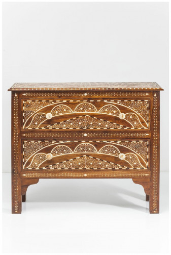 kare design комод sherazade, коллекция "шахерезада", ручная работа 100,5*85*35, палисандр, верблюжья кость, коричневый в Нальчике