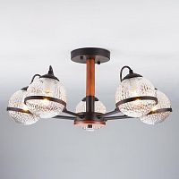 потолочная люстра eurosvet livia 70081/5 черный в Нальчике