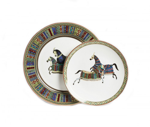 комплект тарелок antique (темная) в Нальчике