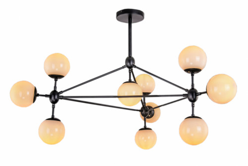 люстра modo 10 black+white черная, белые плафоны в Нальчике