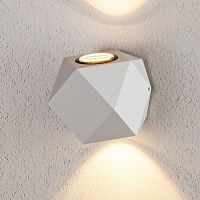 уличный настенный светодиодный светильник elektrostandard 1565 techno led kroket белый 4690389125393 в Нальчике