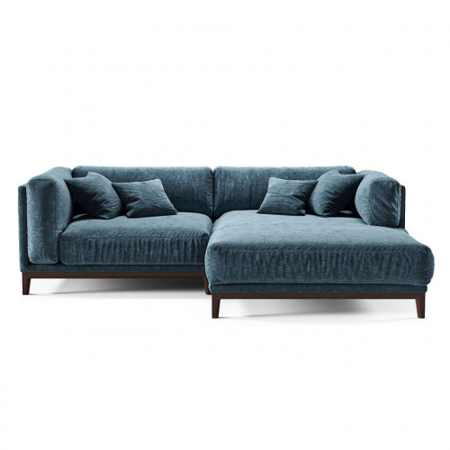 диван case угловой синий в Нальчике