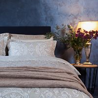 комплект постельного белья decoflux сатин 1.5 спальный victoria ivory в Нальчике