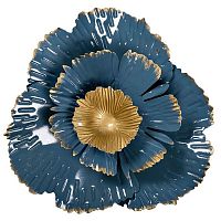 декор настенный цветок 1 золотисто-голубой в Нальчике