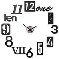 часы настенные numbra черные в Нальчике