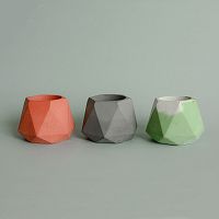 подсвечник из бетона терракотовый eco линту, 6 см в Нальчике