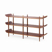 стеллаж bentwood двойной темно-коричневый в Нальчике