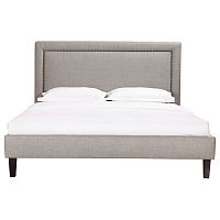 кровать двуспальная 180х200 серая laval upholstered в Нальчике