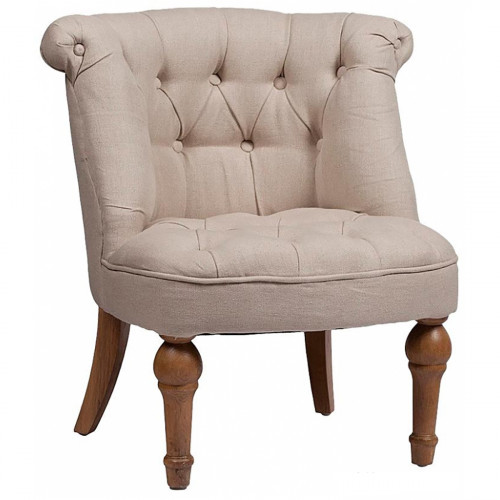 кресло sophie tufted slipper chair бежевое в Нальчике