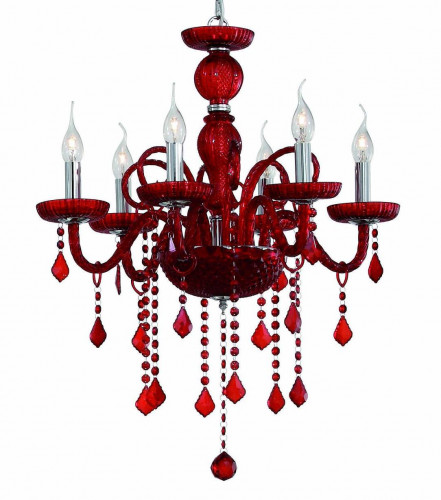 подвесная люстра ideal lux giudecca sp6 rosso в Нальчике