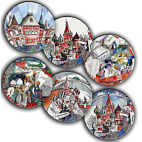 сет тарелки московия dream (6 шт.) в Нальчике