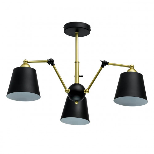 потолочная люстра mw-light таун 5 691011403 черная в Нальчике