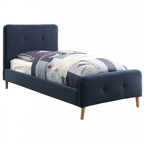 кровать button tufted flannelette navy 90х200 в Нальчике