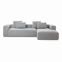 диван blok sofa 3 правый угол светло-серый от la forma (ex julia grup) в Нальчике