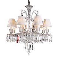 люстра baccarat 8 от delight collection белая/прозрачная/ хром в Нальчике