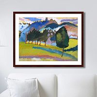 картина: landscape with rolling hills, 1910г. в Нальчике