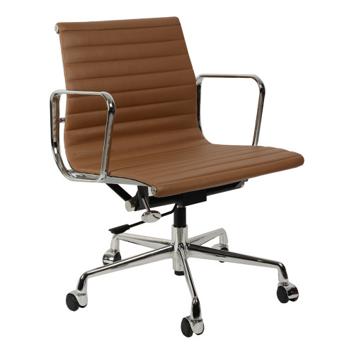 кресло eames style коричневая кожа в Нальчике