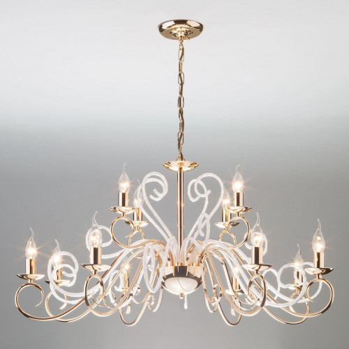 подвесная люстра eurosvet silva 60090/12 золото в Нальчике