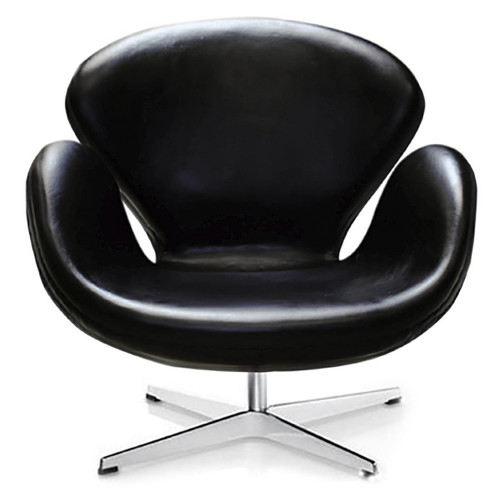 кресло swan chair черное в Нальчике