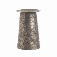 подсвечник металлический медный с резьбой, 18 см в Нальчике