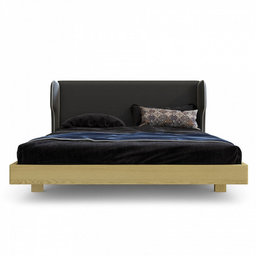 кровать деревянная 200х200 rich темно-серая в Нальчике