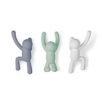 вешалки-крючки buddy 3 шт. разноцветные мятные в Нальчике