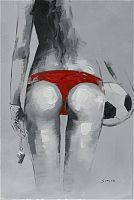 картина маслом пляжный волейбол - 3 в Нальчике