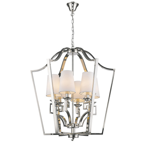 люстра presidential 6 от delight collection белая/никель в Нальчике