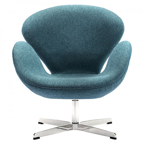 кресло swan chair сине-зеленое в Нальчике