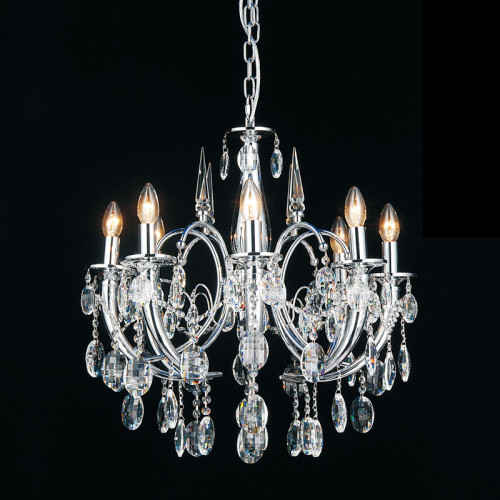 люстра md103908-8a от illuminati прозрачная/ хром в Нальчике