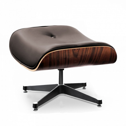 оттоманка lounge кожа класса премиум черная в Нальчике