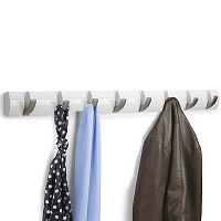 вешалка настенная горизонтальная flip 8 крючков белая в Нальчике