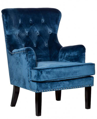кресло велюр синий 77х92х105 в Нальчике