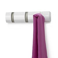 вешалка настенная горизонтальная flip 3 крючка белая в Нальчике