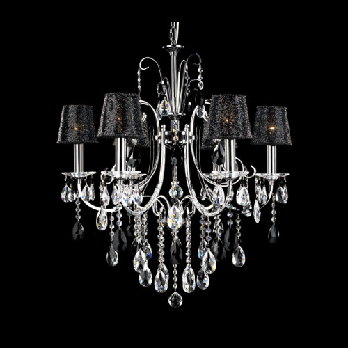 люстра md92721-6a от illuminati прозрачная/черная/ хром в Нальчике