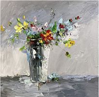 картина маслом осенний букет 80*80 см. в Нальчике