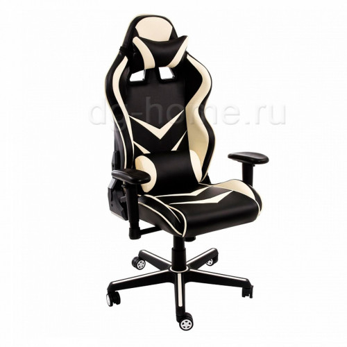 кресло компьютерное racer черное-бежевое в Нальчике