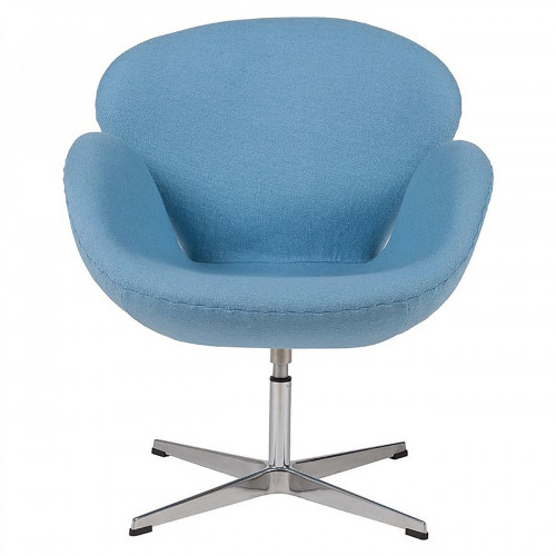 кресло swan chair шерсть голубое в Нальчике