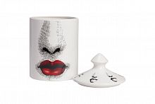 подсвечник белый с крышкой желтые губы пьеро форназетти bacio candle red, 33 см в Нальчике