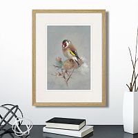 картина: goldfinch on a thistle, 1886г. в Нальчике