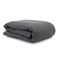 пододеяльник изо льна темно-серого цвета essential 150х200 в Нальчике