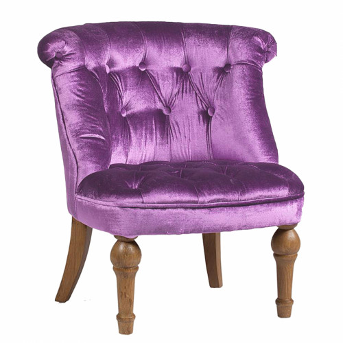 кресло sophie tufted slipper chair лиловое в Нальчике