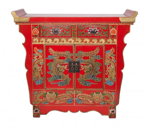 комод двухдверный золотой век красный в Нальчике