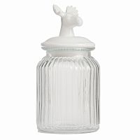 декоративная банка с крышкой deer средняя в Нальчике