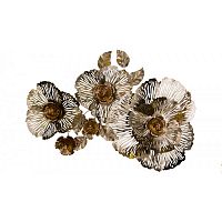 панно на стену из металла 3 в 1 3 золотых цветка в Нальчике