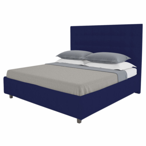 кровать двуспальная 180х200 синяя royal black в Нальчике